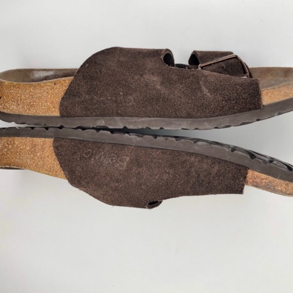 Betula by  Birkenstock Brown Suede Sandals - Picture 3 of 6